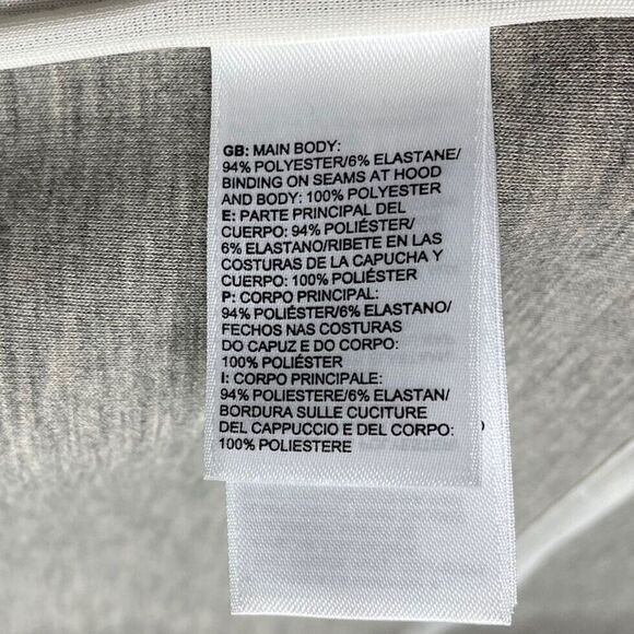 NORTH FACE Womens Neo Thermal Snap Hoodie Jacket EUC Heather Gray Knit Small S - Picture 11 of 12